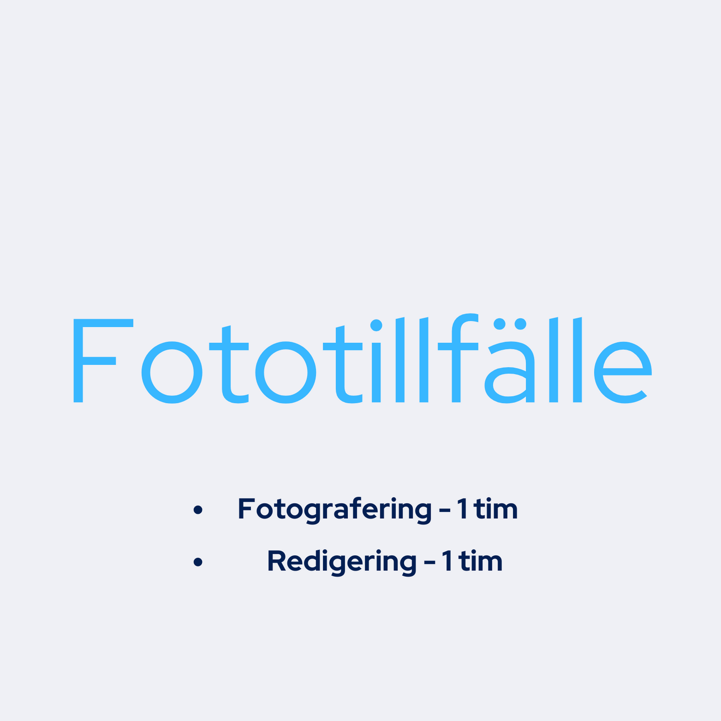Professionellt fototillfälle - Content